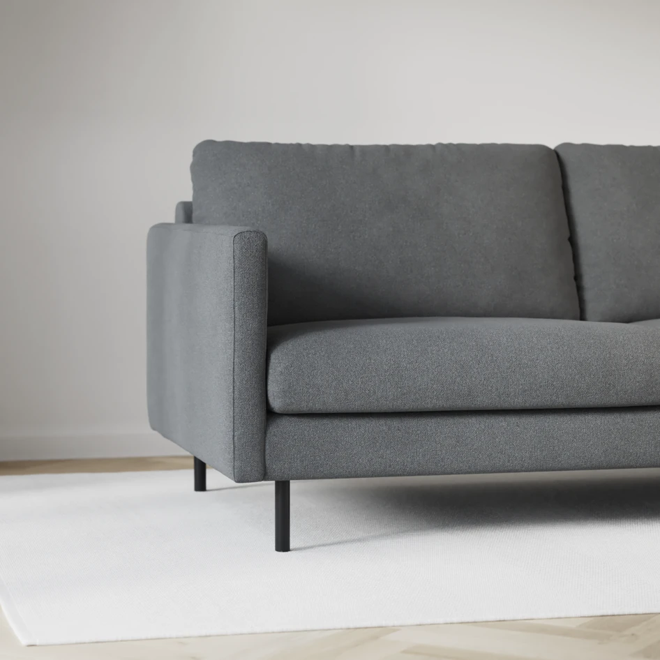 Madison - 2-sits soffa med divan vänster och schäslong höger - Grå