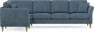 Eden - Hörnsoffa, 1+3-sits - Blå