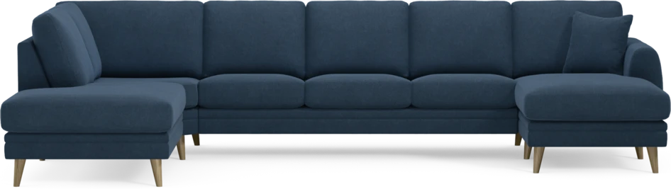 Eden - 3-sits soffa med divan vänster och schäslong höger - Blå