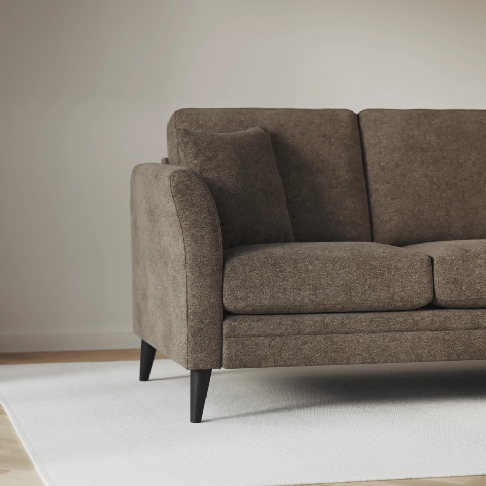 Eden - Hörnsoffa, 3+2-sits - Brun
