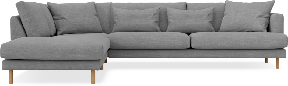 Harper - 3-sits soffa med divan vänster - Grå