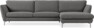 Madison Lux - 3-sits soffa med schäslong höger - Grå