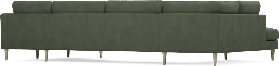 Bridge - 3-sits soffa med divan vänster och schäslong höger - Grön