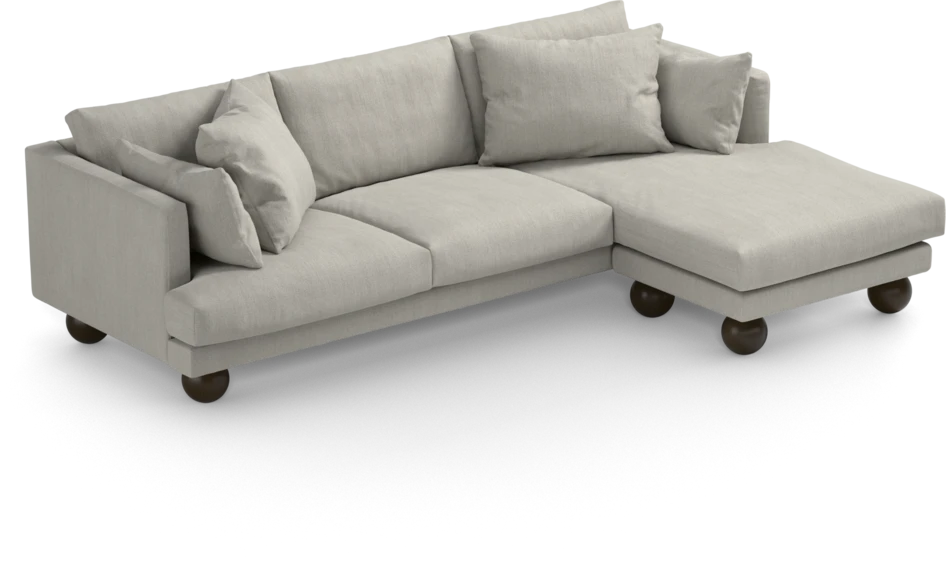 Harper - 4-sits med schäslong höger  - Beige
