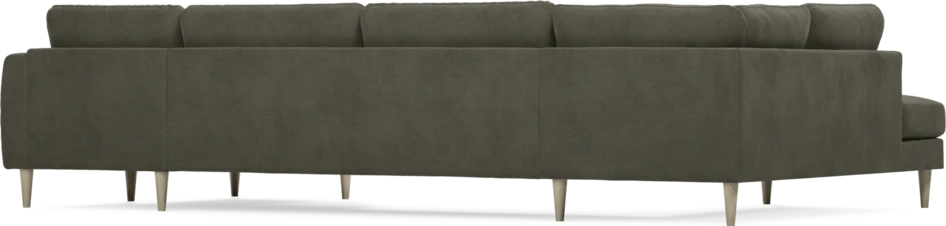 Bridge - 3-sits soffa med divan vänster och schäslong höger - Grå