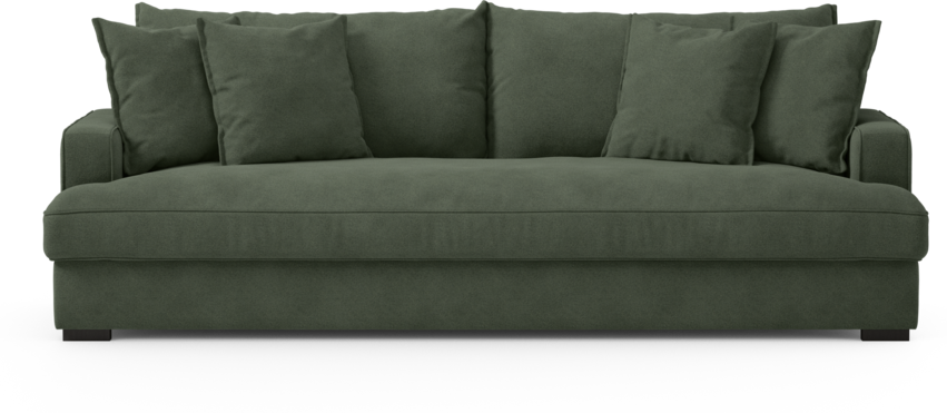 Mila - 4-sits soffa, hel dyna - Grön