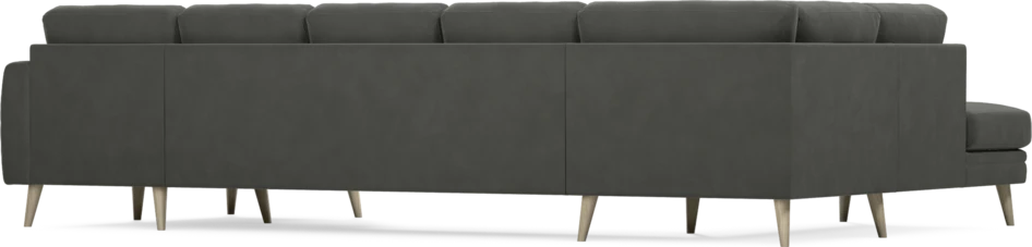 Eden - 3-sits soffa med divan vänster och schäslong höger - Grå
