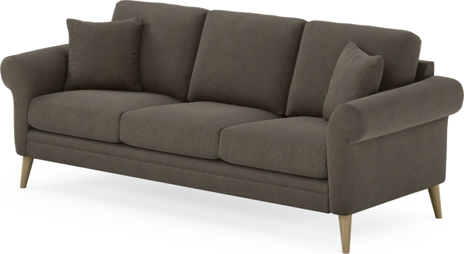 Eden - 3-sits soffa - Brun