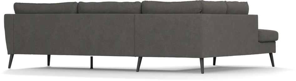 County - 2,5-sits soffa med divan vänster - Brun