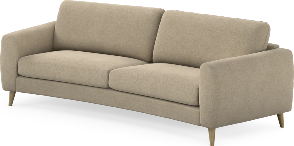 Bridge - 3-sits soffa svängd - Beige