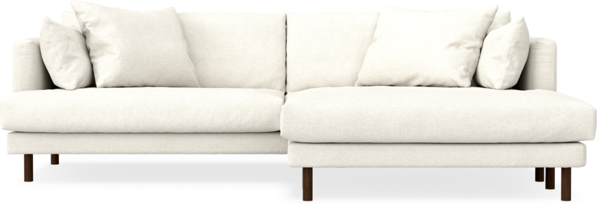 Harper - 4-sits med schäslong XL höger - Vit