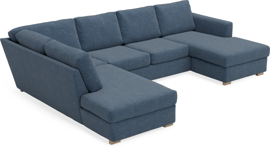 Friday - 3-sits soffa med divan vänster och schäslong höger - Blå
