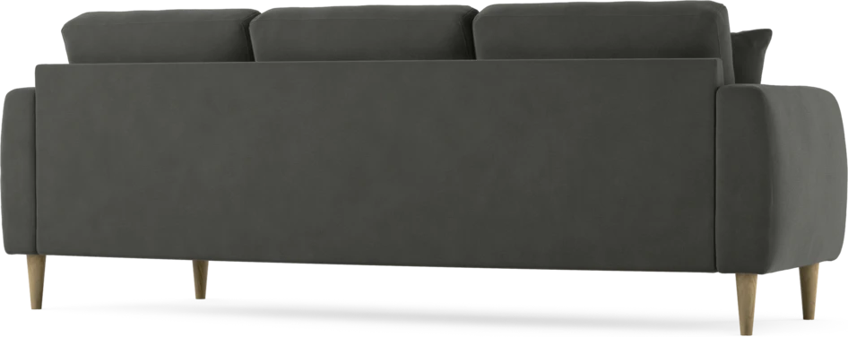 Eden - 3-sits soffa svängd - Grå