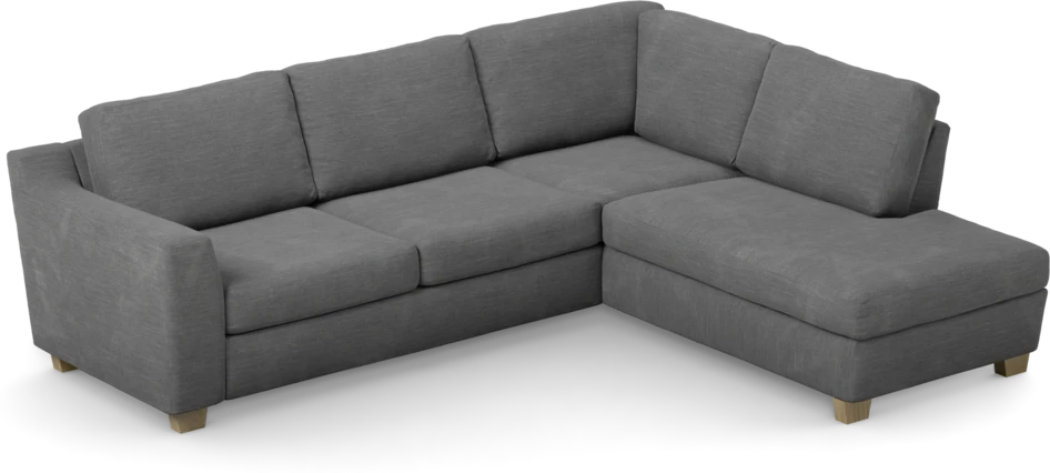 Friday - 2,5-sits soffa med divan höger - Grå