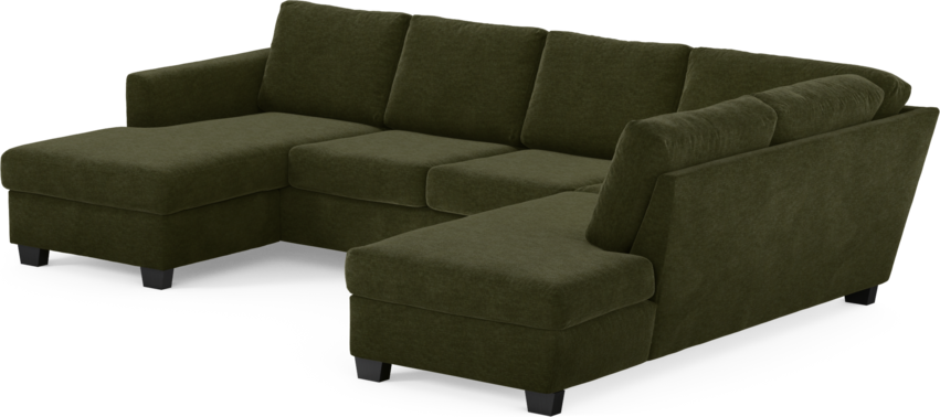Friday - 3-sits soffa med schäslong vänster och divan höger - Grön