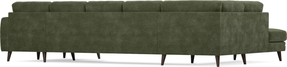 Eden - 3-sits soffa med divan vänster och schäslong höger - Grön