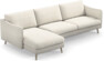 Madison Lux - 3-sits soffa med schäslong vänster - Vit