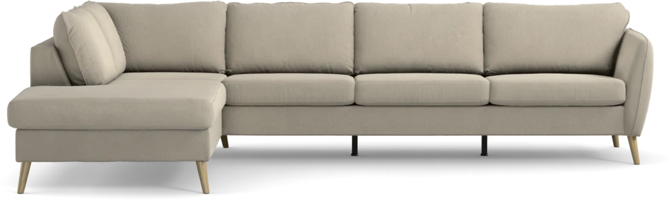 County - 3-sits soffa med divan vänster - Grå