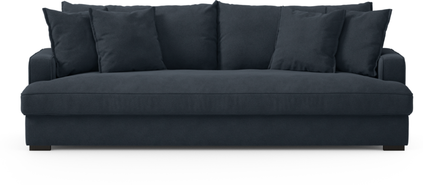 Mila - 4-sits soffa, hel dyna - Blå