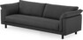 Cherrie - 4-sits soffa, hel dyna, fast klädsel - Svart