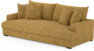 Rossi - 3-sits soffa, hel dyna - Gul
