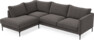 Impression Delux - 3-sits soffa med divan vänster - Grå