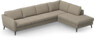 County - 3-sits soffa med divan höger - Beige