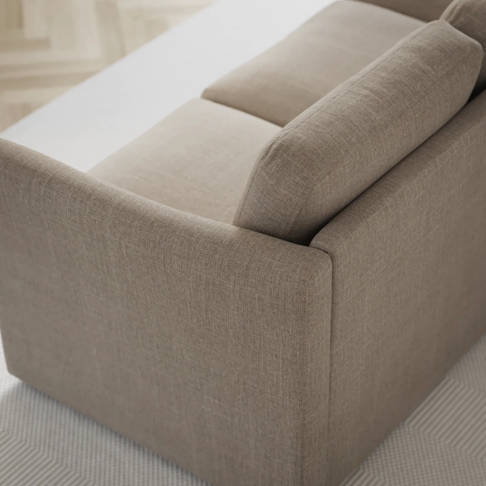 Öland - Bäddsoffa med schäslong vänster och divan höger - Beige