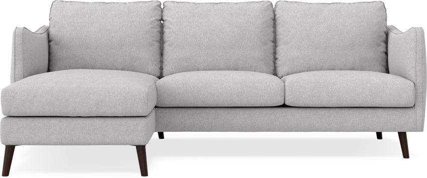Madison Lux - 2-sits soffa med schäslong vänster - Grå