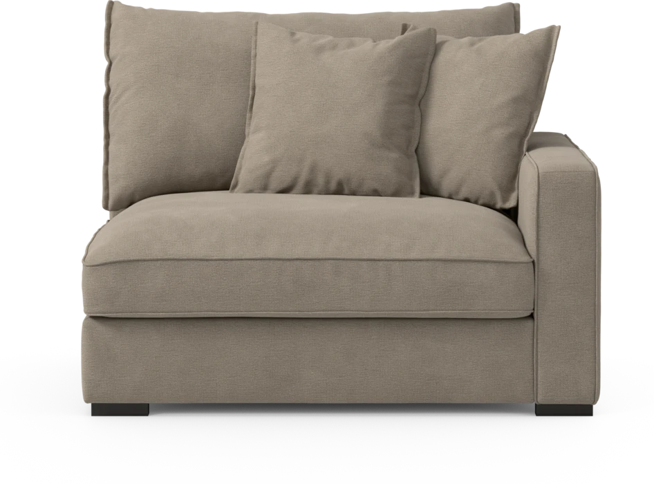 Rossi - 1,5-sits med armstöd höger - Beige