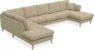 Eden - 3-sits soffa med divan vänster och schäslong höger - Beige