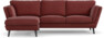 Madison Lux - 2-sits soffa med schäslong vänster - Rosa