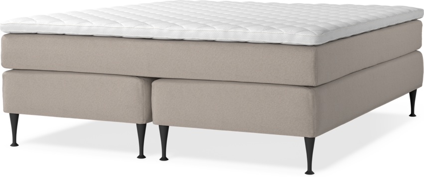 Delux Sense - Kontinentalsäng, dubbelsäng med bäddmadrass - Beige
