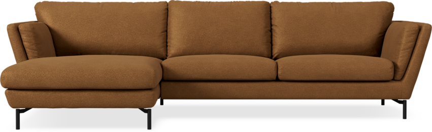 Madison Lux - 3-sits soffa med schäslong vänster - Brun