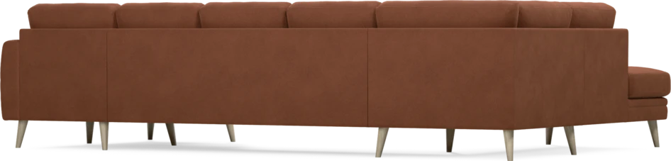 Eden - 3-sits soffa med divan vänster och schäslong höger - Orange
