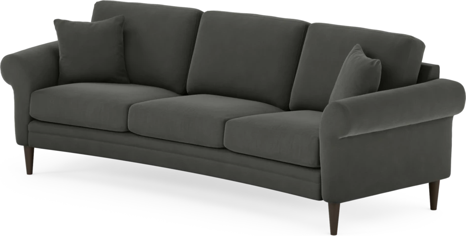 Eden - 3-sits soffa svängd - Grå