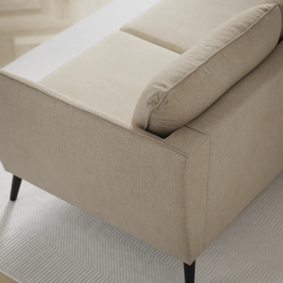 County - 3-sits soffa med divan höger - Beige