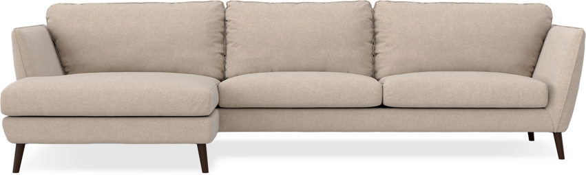 Madison - 3-sits soffa med schäslong vänster - Beige