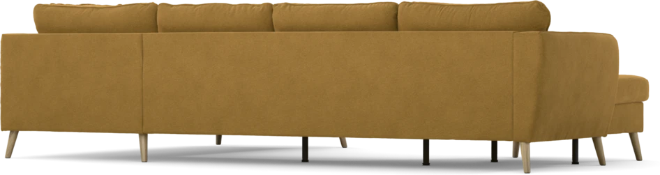 County - 3-sits soffa med schäslong vänster och divan höger - Gul