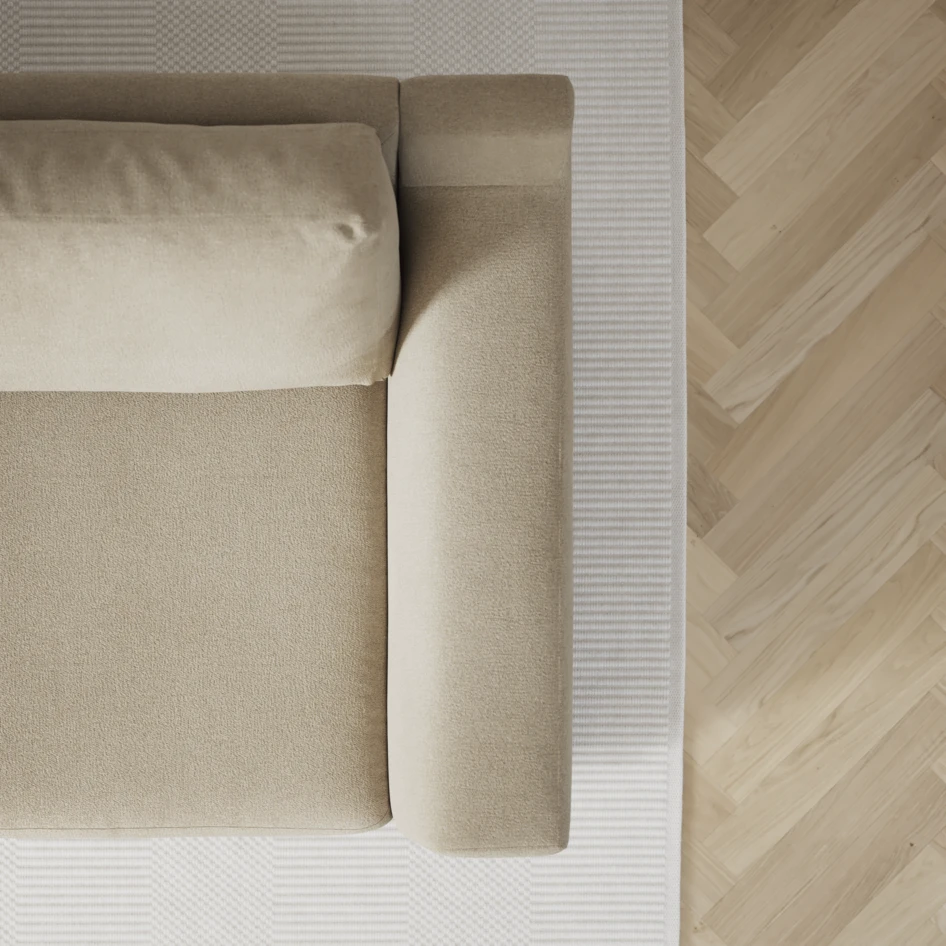 Friday - 2,5-sits soffa med divan vänster - Beige