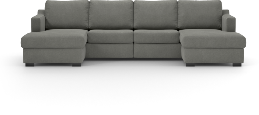 Friday - 2-sits soffa med två schäslonger - Grå