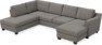 Friday - 3-sits soffa med divan vänster och schäslong höger - Grå