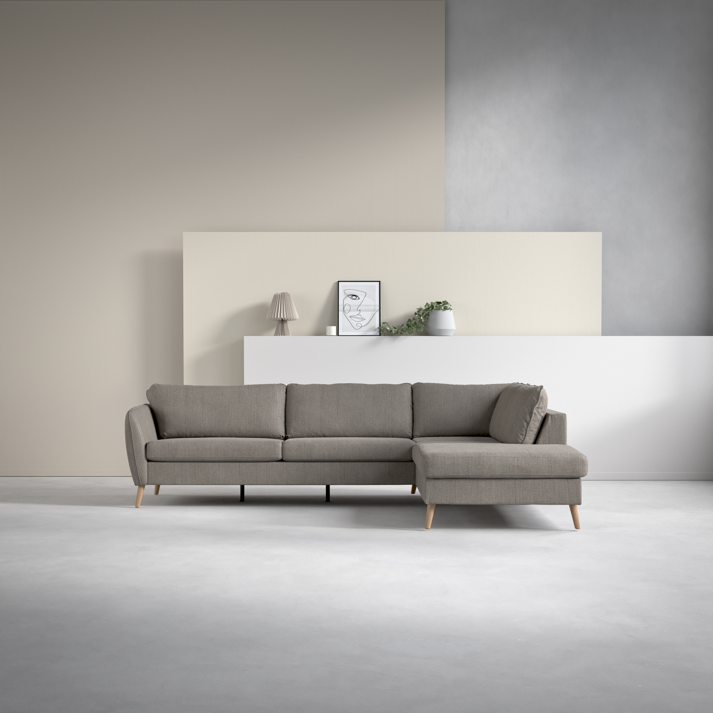 County - 2,5-sits soffa med divan höger - inspiration