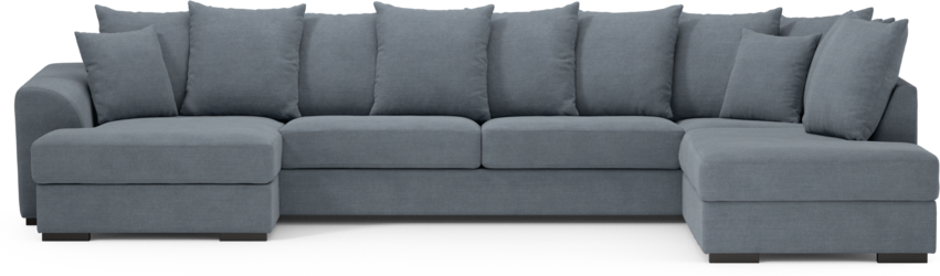 Town - 3-sits soffa med divan höger och schäslong vänster - Blå