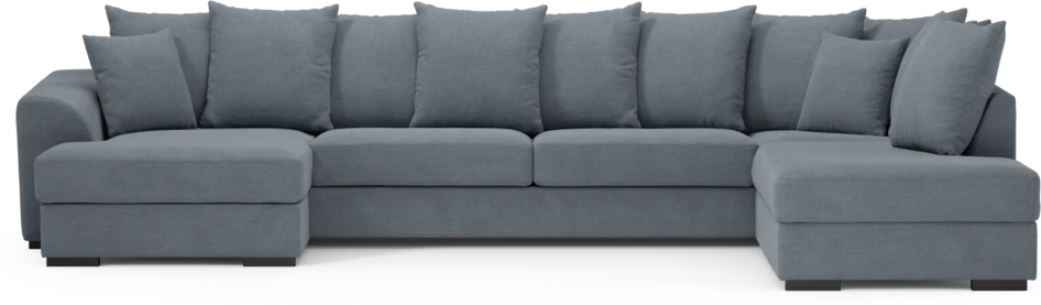 Town - 3-sits soffa med divan höger och schäslong vänster - Blå