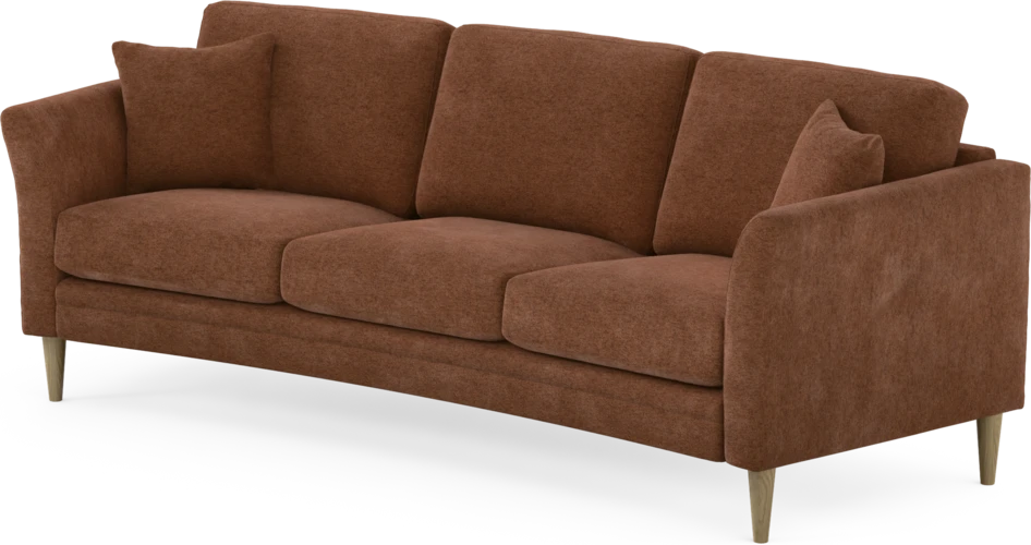 Eden - 3-sits soffa svängd - Orange