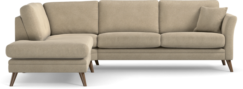 Eden - 2,5-sits soffa med divan - Beige