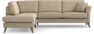 Eden - 2,5-sits soffa med divan - Beige