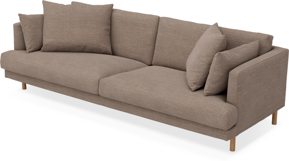 Harper - 4-sits soffa - Brun