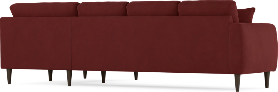 Eden - Hörnsoffa, 3+1-sits - Röd